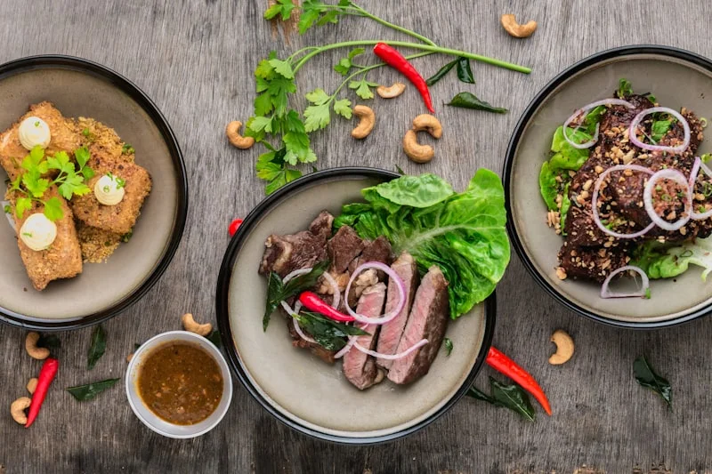 Beautifully plated modern Greek-Japanese fusion dish at Anthes Athens