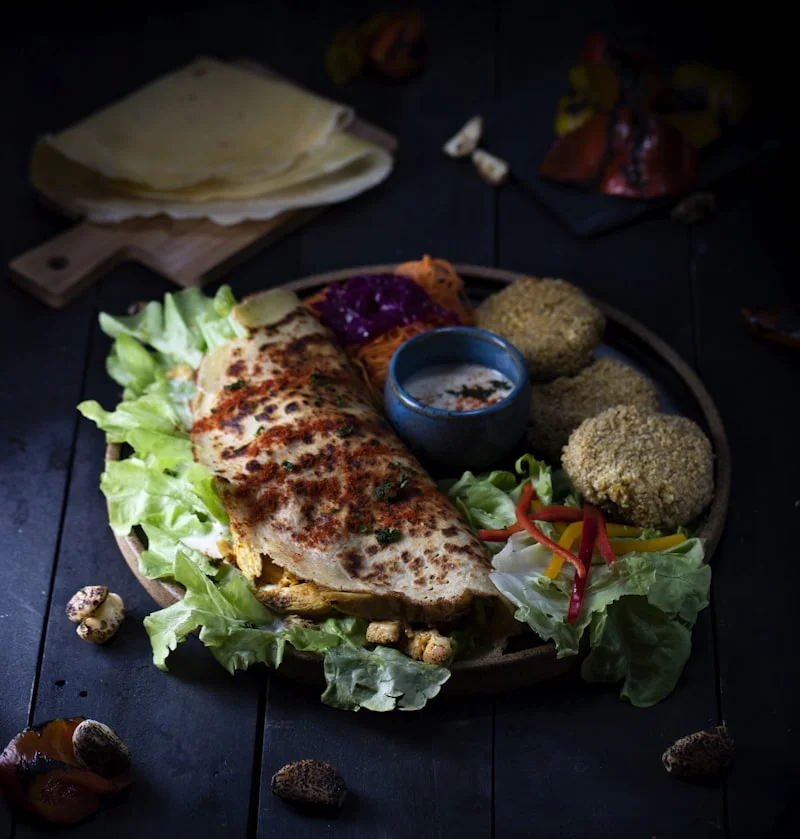 House-baked pitta souvlaki with premium meat cuts at Hoocut Athens