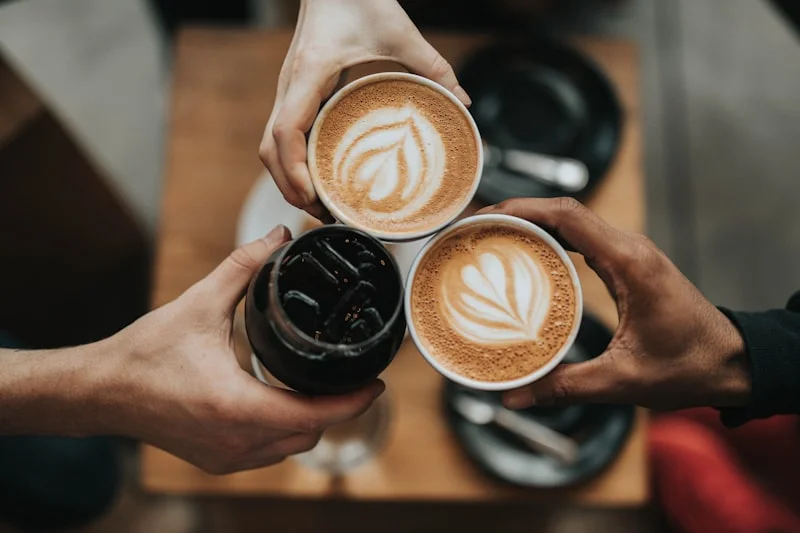 Specialty coffee and brunch bowl at The Makers Athens café