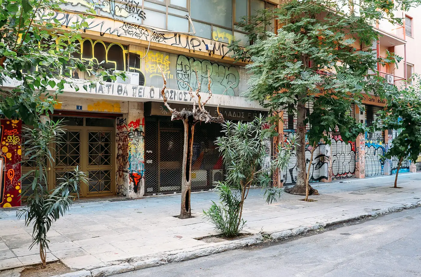 A street in Exarcheia