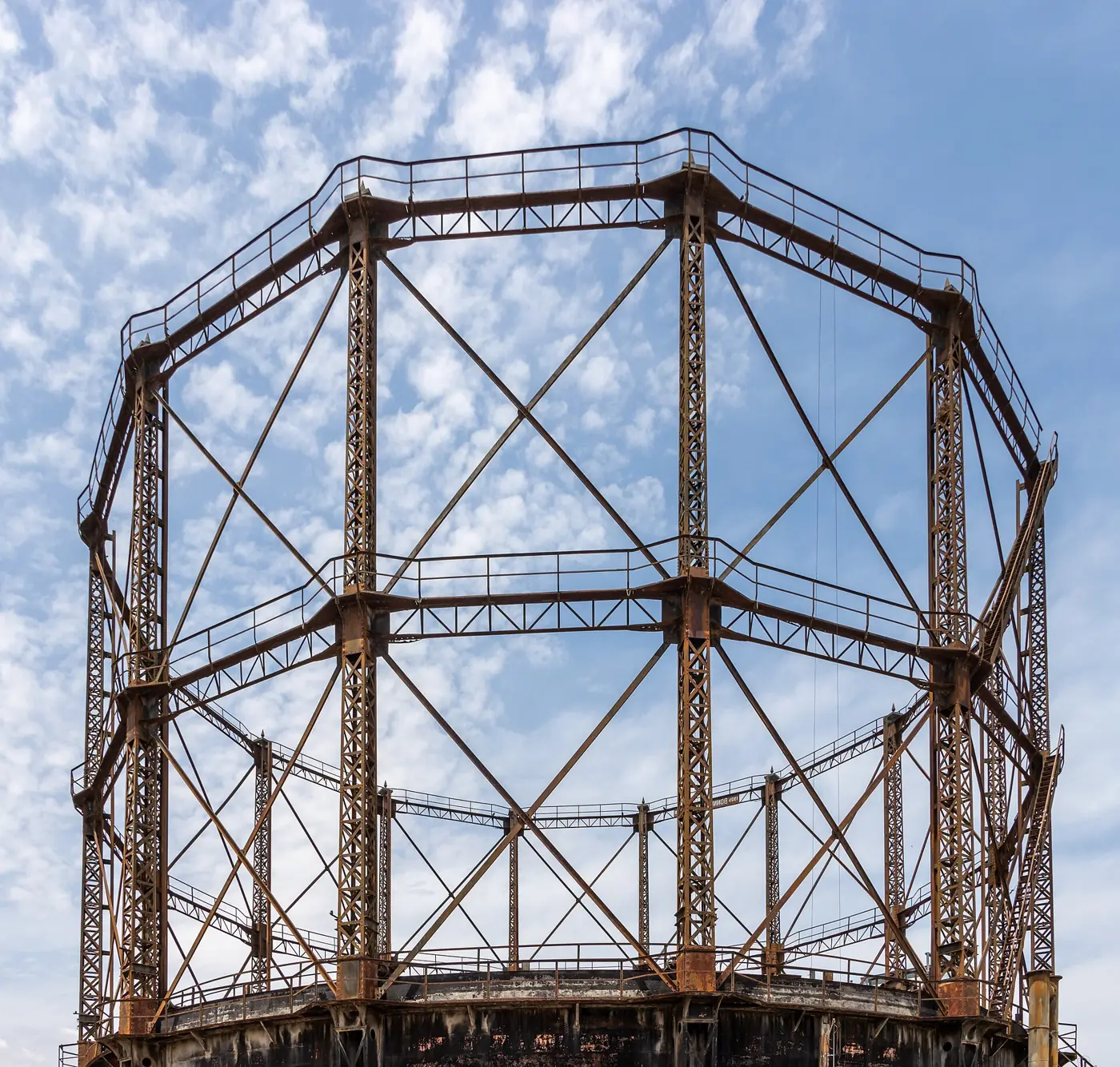 The gasholder at Technopolis, Gazi